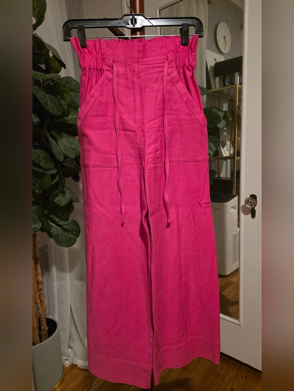 Sezane Jacques High-Waist Wide Leg Pants
